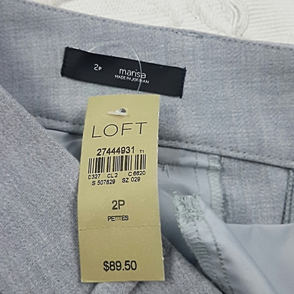 NWT Loft Marisa Gray Dress Pants Size 2P - Picture 3 of 7